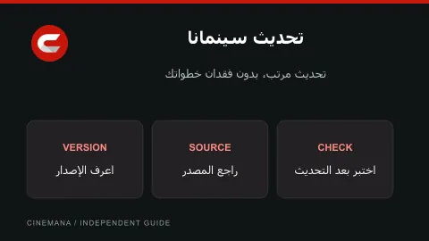 دليل تحديث سينمانا